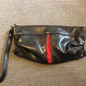 Wristlet purse, leather like new